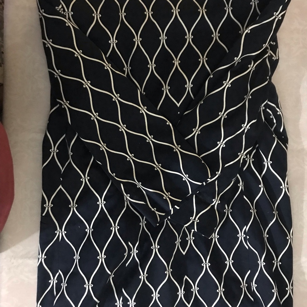 Talbots Navy Jacket with a Rope Pattern - Picture 4 of 5